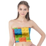 Lego Bricks, Colorful Dots Background Tube Top