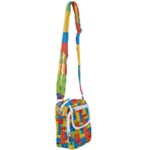 Lego Bricks, Colorful Dots Background Shoulder Strap Belt Bag