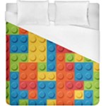 Lego Bricks, Colorful Dots Background Duvet Cover (King Size)