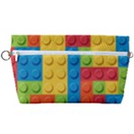 Lego Bricks, Colorful Dots Background Handbag Organizer