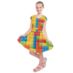 Kids  Short Sleeve Dress 