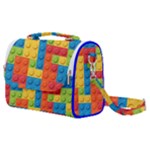 Lego Bricks, Colorful Dots Background Satchel Shoulder Bag