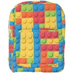 Lego Bricks, Colorful Dots Background Full Print Backpack