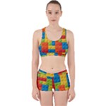 Lego Bricks, Colorful Dots Background Work It Out Gym Set