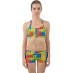 Lego Bricks, Colorful Dots Background Back Web Gym Set