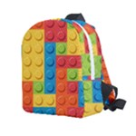 Lego Bricks, Colorful Dots Background Kids  Age 2-4 Lightweight Preschool Backpack