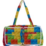 Lego Bricks, Colorful Dots Background Multi Function Bag