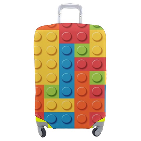 Lego Bricks, Colorful Dots Background Luggage Cover (Medium) from ArtsNow.com