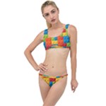 Lego Bricks, Colorful Dots Background The Little Details Bikini Set