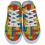 Lego Bricks, Colorful Dots Background Half Slippers