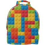 Lego Bricks, Colorful Dots Background Mini Full Print Backpack