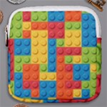 Lego Bricks, Colorful Dots Background Mini Square Pouch