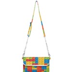 Lego Bricks, Colorful Dots Background Mini Crossbody Handbag