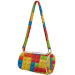 Lego Bricks, Colorful Dots Background Mini Cylinder Bag