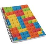 Lego Bricks, Colorful Dots Background 5.5  x 8.5  Notebook