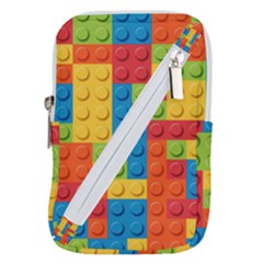 Lego Bricks, Colorful Dots Background Belt Pouch Bag (Small) from ArtsNow.com