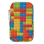 Lego Bricks, Colorful Dots Background Waist Pouch (Large)