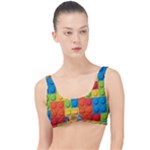 Lego Bricks, Colorful Dots Background The Little Details Bikini Top