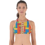 Lego Bricks, Colorful Dots Background Perfectly Cut Out Bikini Top