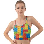 Lego Bricks, Colorful Dots Background Mini Tank Bikini Top