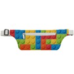 Lego Bricks, Colorful Dots Background Active Waist Bag