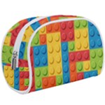 Lego Bricks, Colorful Dots Background Make Up Case (Large)