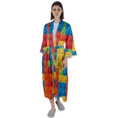 Maxi Satin Kimono 