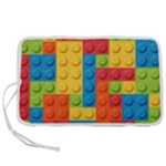 Lego Bricks, Colorful Dots Background Pen Storage Case (L)