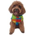 Lego Bricks, Colorful Dots Background Dog Sweater