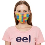 Lego Bricks, Colorful Dots Background Cloth Face Mask (Adult)