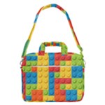 Lego Bricks, Colorful Dots Background MacBook Pro 13  Shoulder Laptop Bag 