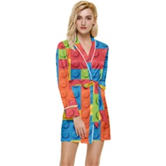 Long Sleeve Satin Robe 