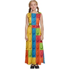 Kids  Satin Sleeveless Maxi Dress 