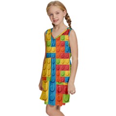 Kids  Sleeveless Tiered Mini Dress 