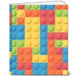 Lego Bricks, Colorful Dots Background 8  x 10  Hardcover Notebook