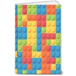 Lego Bricks, Colorful Dots Background 8  x 10  Softcover Notebook