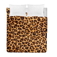 Leopard Skin Texture Macro, Brown Duvet Cover Double Side (Full/ Double Size) from ArtsNow.com