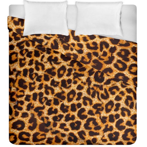 Leopard Skin Texture Macro, Brown Duvet Cover Double Side (King Size) from ArtsNow.com