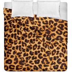 Leopard Skin Texture Macro, Brown Duvet Cover Double Side (King Size) from ArtsNow.com