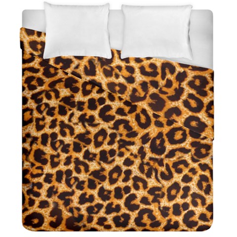 Leopard Skin Texture Macro, Brown Duvet Cover Double Side (California King Size) from ArtsNow.com