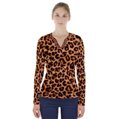 V-Neck Long Sleeve Top 