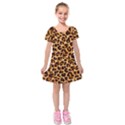 Kids  Short Sleeve Velvet Dress 