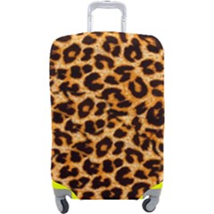 Leopard Skin Texture Macro, Brown Luggage Cover (Large) from ArtsNow.com