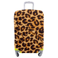 Leopard Skin Texture Macro, Brown Luggage Cover (Medium) from ArtsNow.com