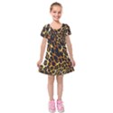 Kids  Short Sleeve Velvet Dress 