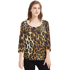 Chiffon Quarter Sleeve Blouse 