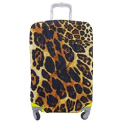 Leopard Skin Texture, Macro, Brown Luggage Cover (Medium) from ArtsNow.com