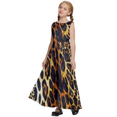 Kids  Satin Sleeveless Maxi Dress 