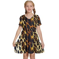 Kids  Short Sleeve Tiered Mini Dress 