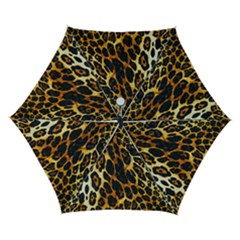 Leopard Skin Texture, Macro, Brown Automatic Folding Umbrella with Case (Small) from ArtsNow.com